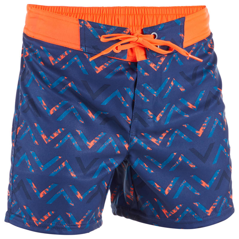 500 Kids' Short Surfing Boardshorts - Chibou Red - Decathlon