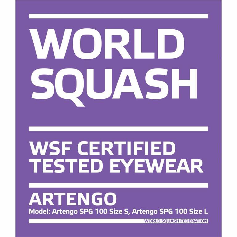 Kacamata Wajah Lebar Squash SPG 100 - Ukuran L