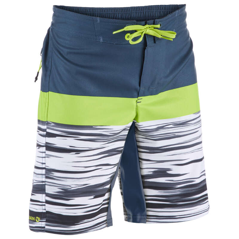 BOY'S BOARDSHORTS Clothing - 500 SBS Tween - Subsea Green OLAIAN - Swimwear and Beachwear