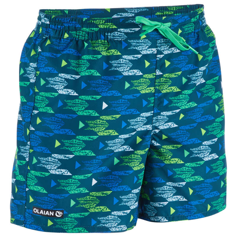 BOY'S BOARDSHORTS Swimwear and Beachwear - BBS 100 Kids Pacific Turquoise OLAIAN - Swimwear and Beachwear