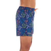 Surf Boardshort court 100 Kid Toukan Blue