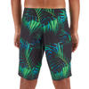 Bañador Largo Surf Olaian 900 Tween Neon Palme Niño Verde