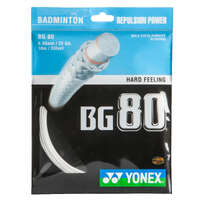 Badminton - CORDAME BADMINTON BG 80 BRANCO YONEX - Cordas de Badminton