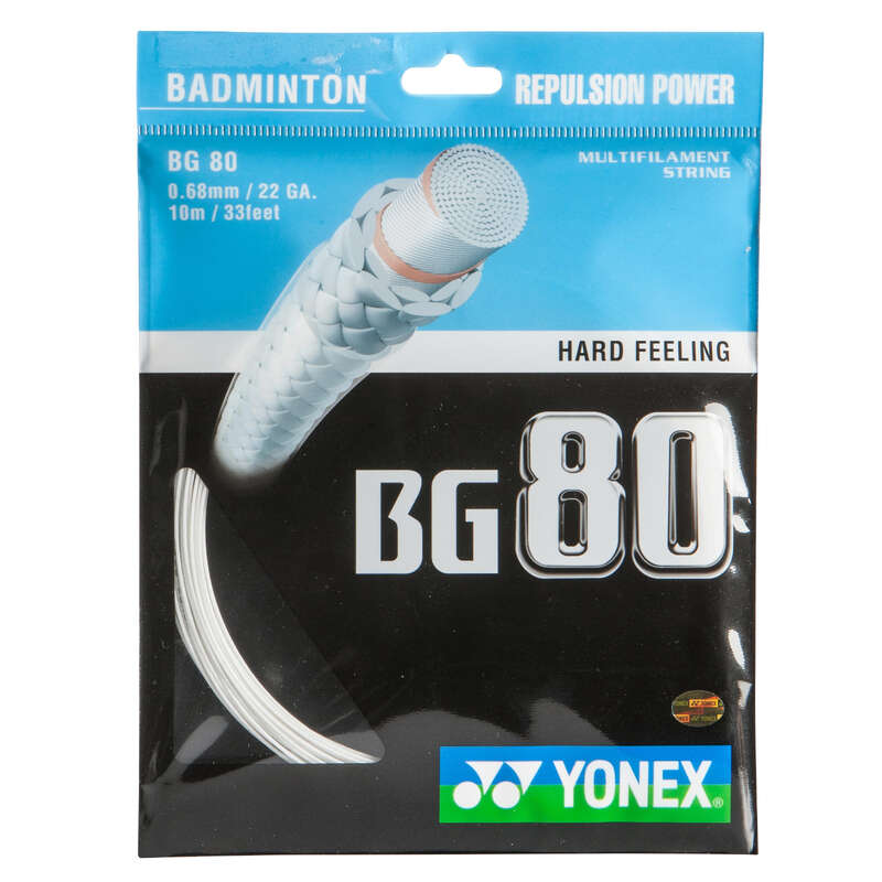 CORDAS BADMINTON Badminton - CORDAME BADMINTON BG 80 BRANCO YONEX - Material de Badminton