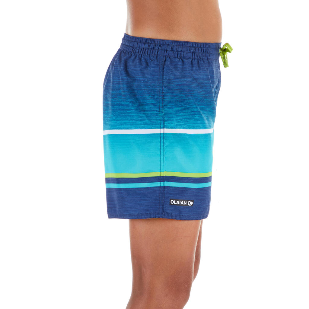 100 Short Surfing Boardshorts - Ethnic Turquoise