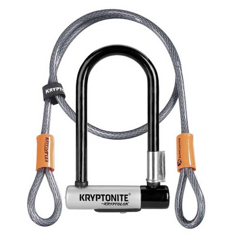 Kryptolock Mini D-bike lock and 4' Flex cable lock set