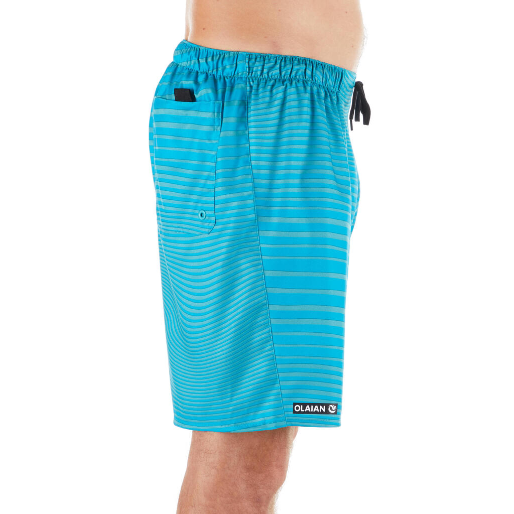 100 Standard Surfing Boardshorts - Papercut Petrol