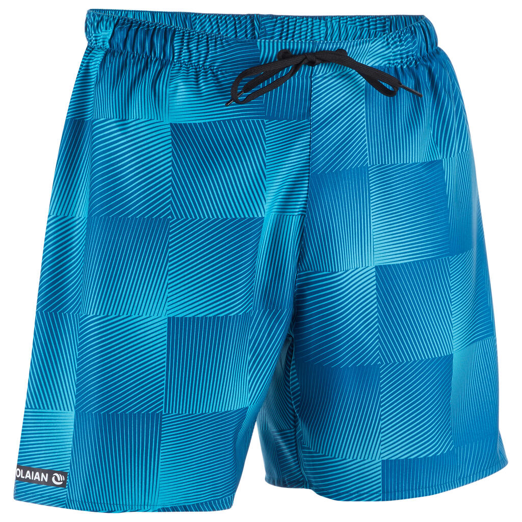 Surf boardshort court 100 Square Blue