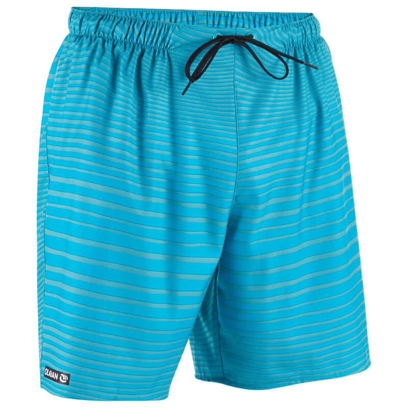 MEN'S BEGINNER BOARDSHORTS Swimming - BS 100S - Newwaves Turquoise OLAIAN - Swimwear