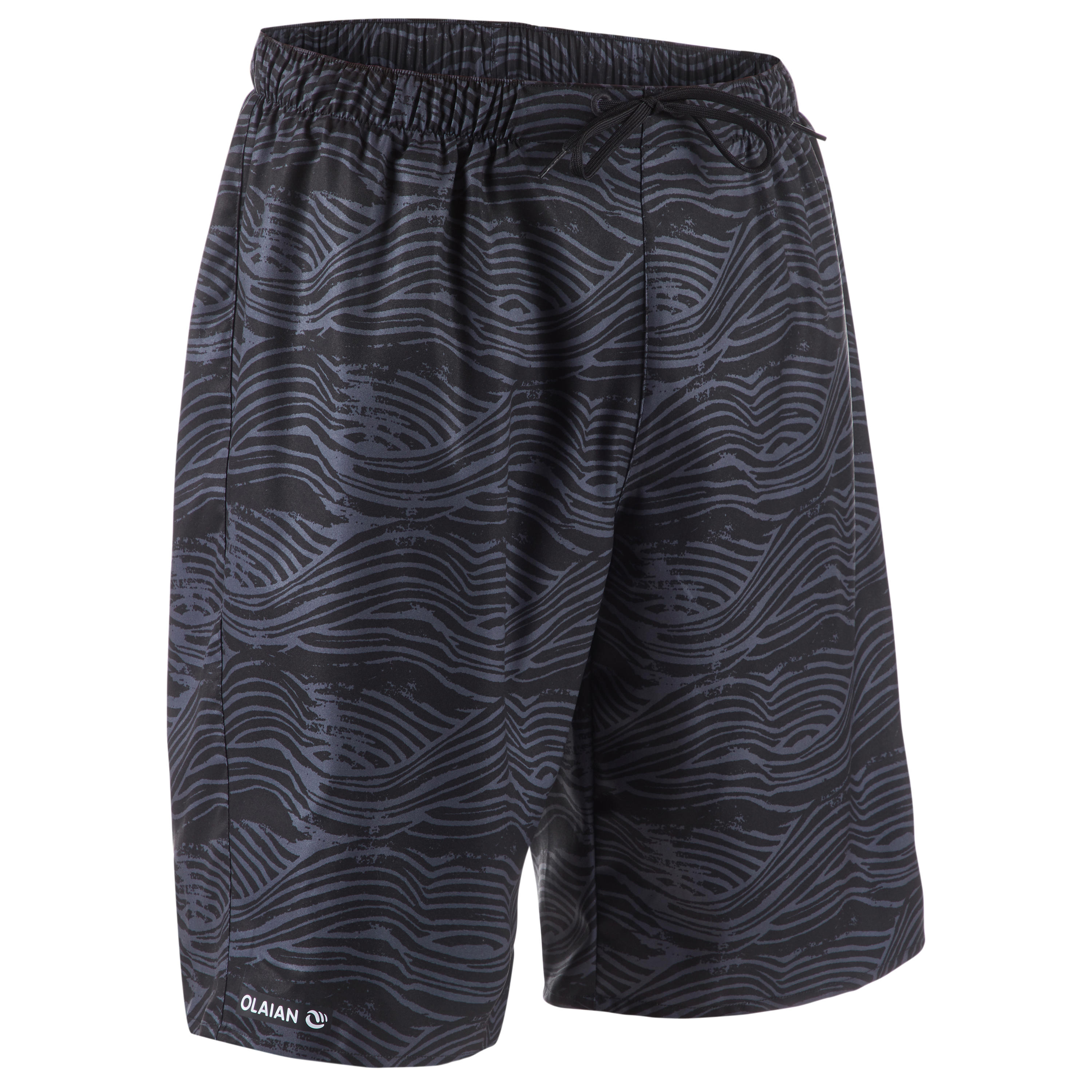 OLAIAN 100 Long Surfing Boardshorts - Fake Stamp Black