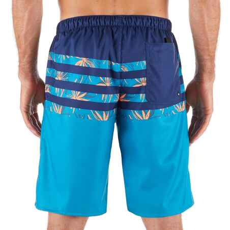 100 Long Surfing Boardshorts - Flostripe Blue