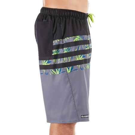 100 Long Surfing Boardshorts - Flostripe Grey