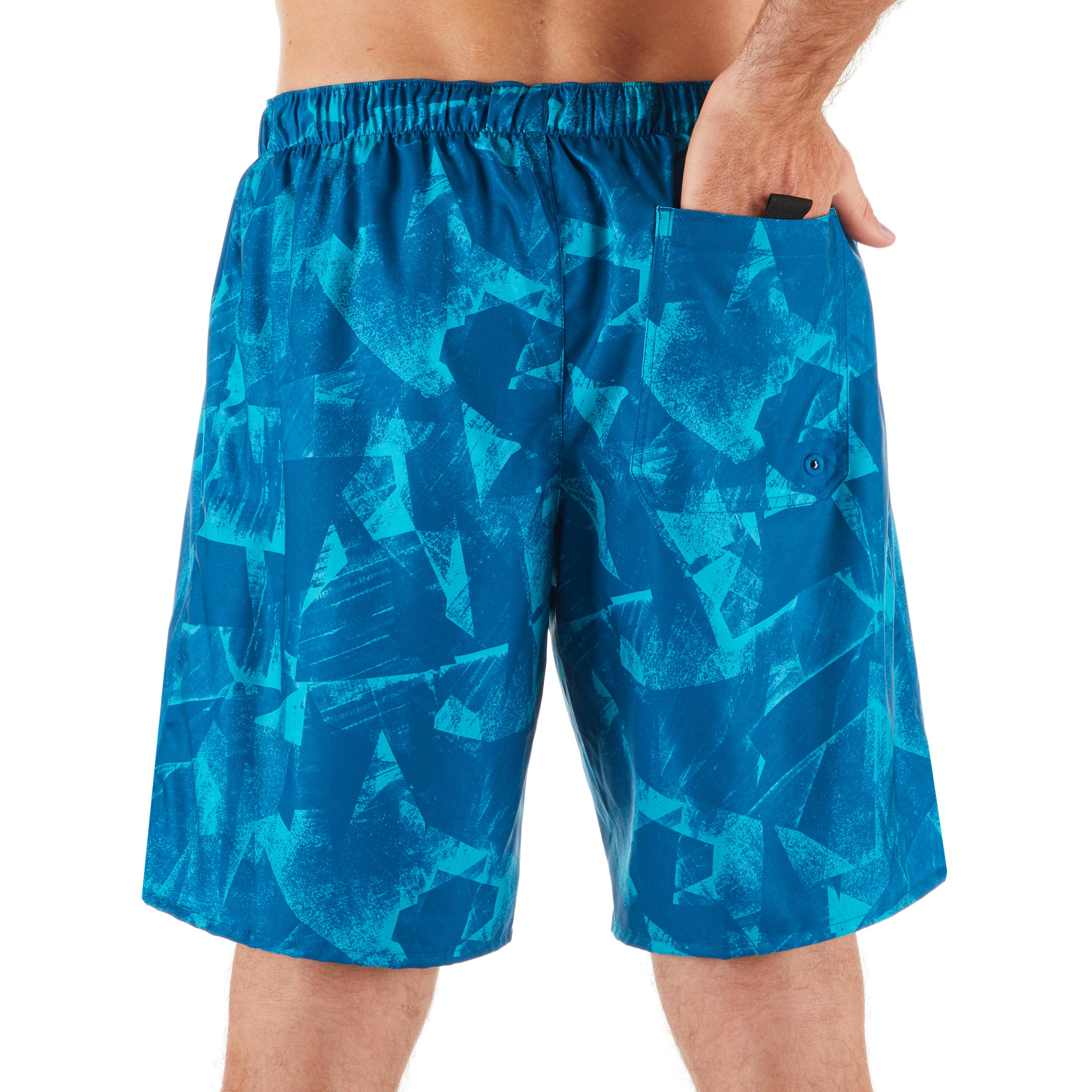 100 Standard Surfing Boardshorts - Papercut Petrol -  4