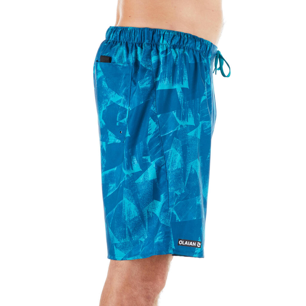 100 Standard Surfing Boardshorts - Papercut Petrol