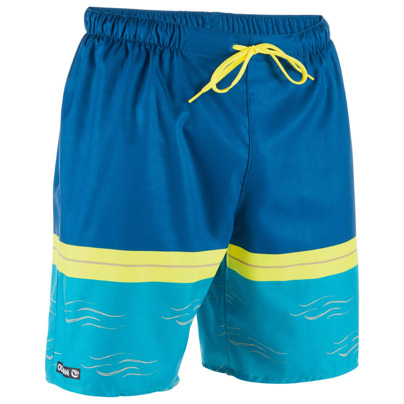 MEN'S BEGINNER BOARDSHORTS Swimming - BS 100S - Seasurf Dark Blue OLAIAN - Swimwear