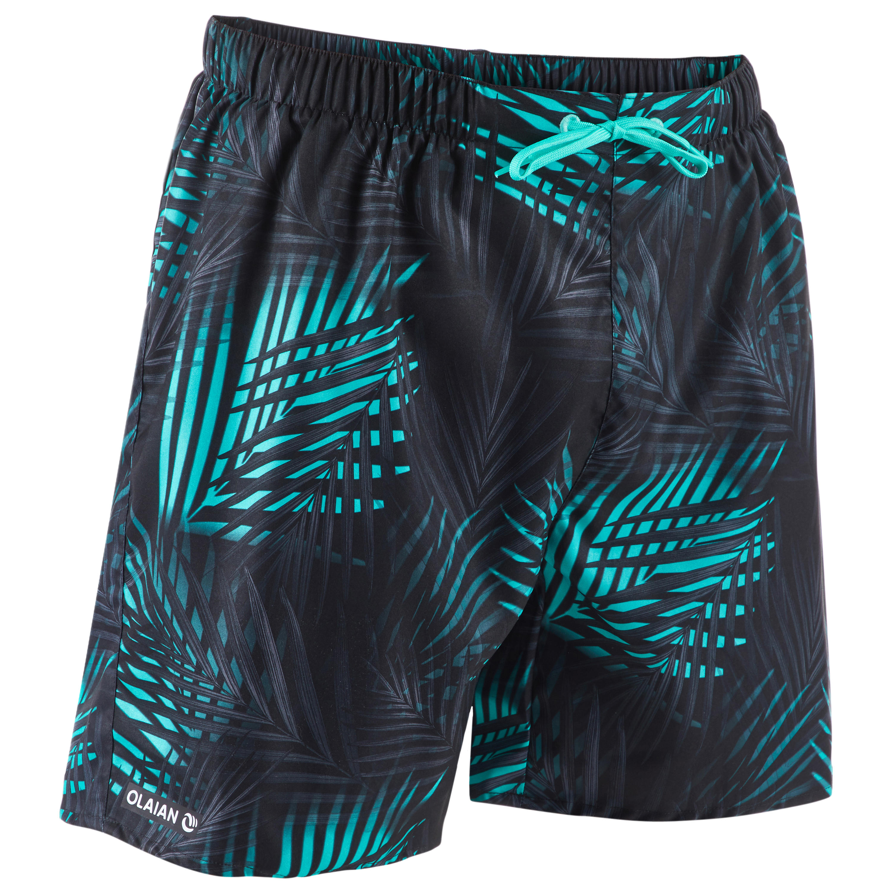 Traje de Baño Hombre Corto Surf Olaian 100 Palm Mint 16\