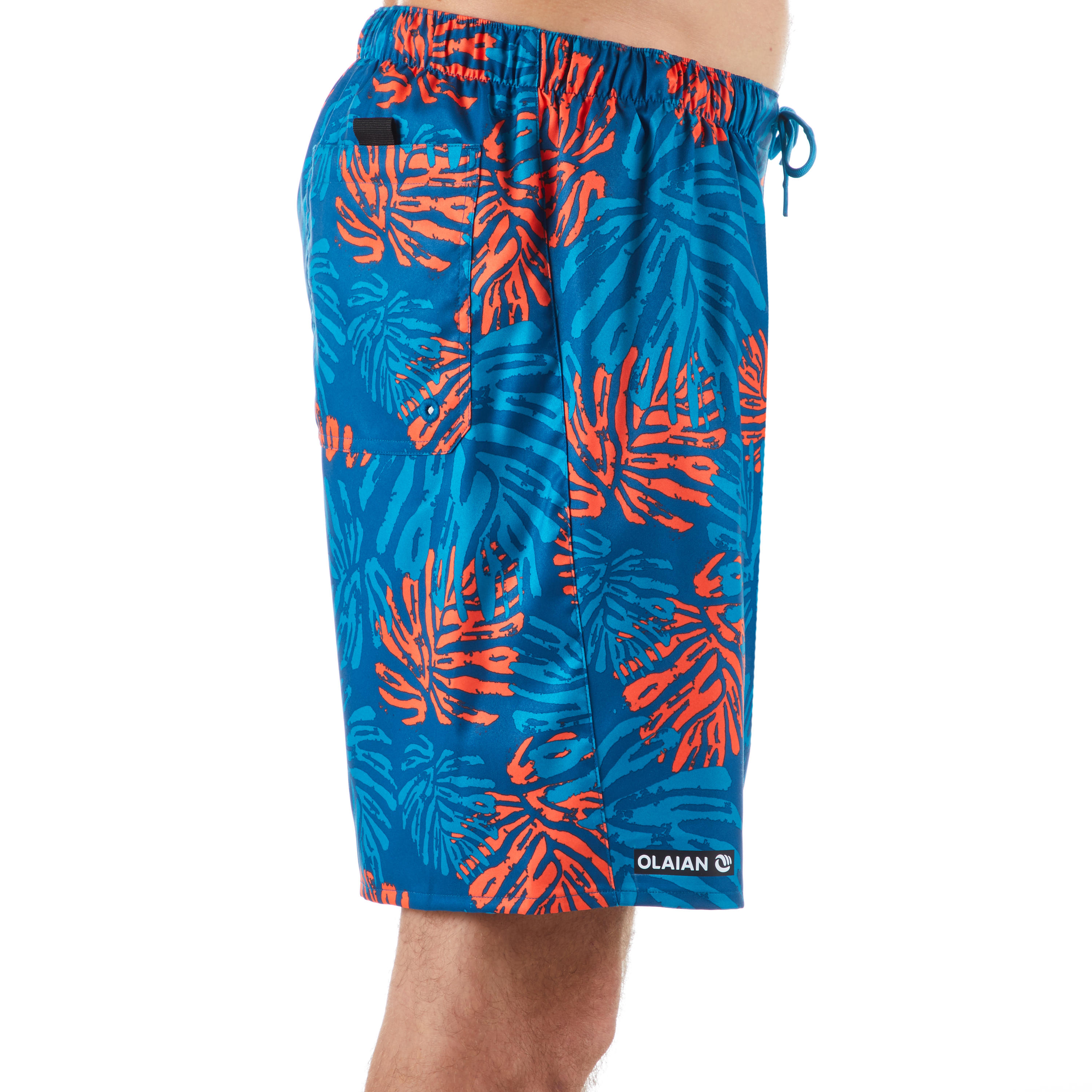 Surfing Standard Boardshorts 100 - Funkyleaf Red 2/5