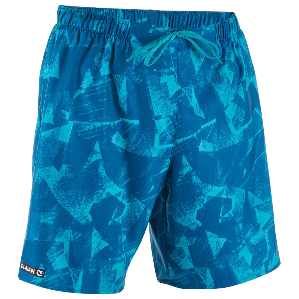 100 Standard Surfing Boardshorts - Papercut Petrol