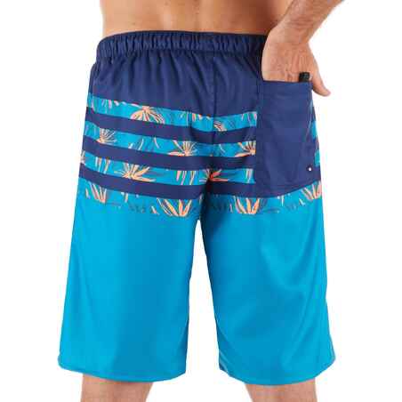 100 Long Surfing Boardshorts - Flostripe Blue