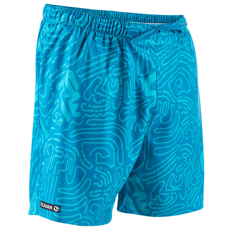 OLAIAN 100 Men's Short Surfing Boardshorts - Turquoise...