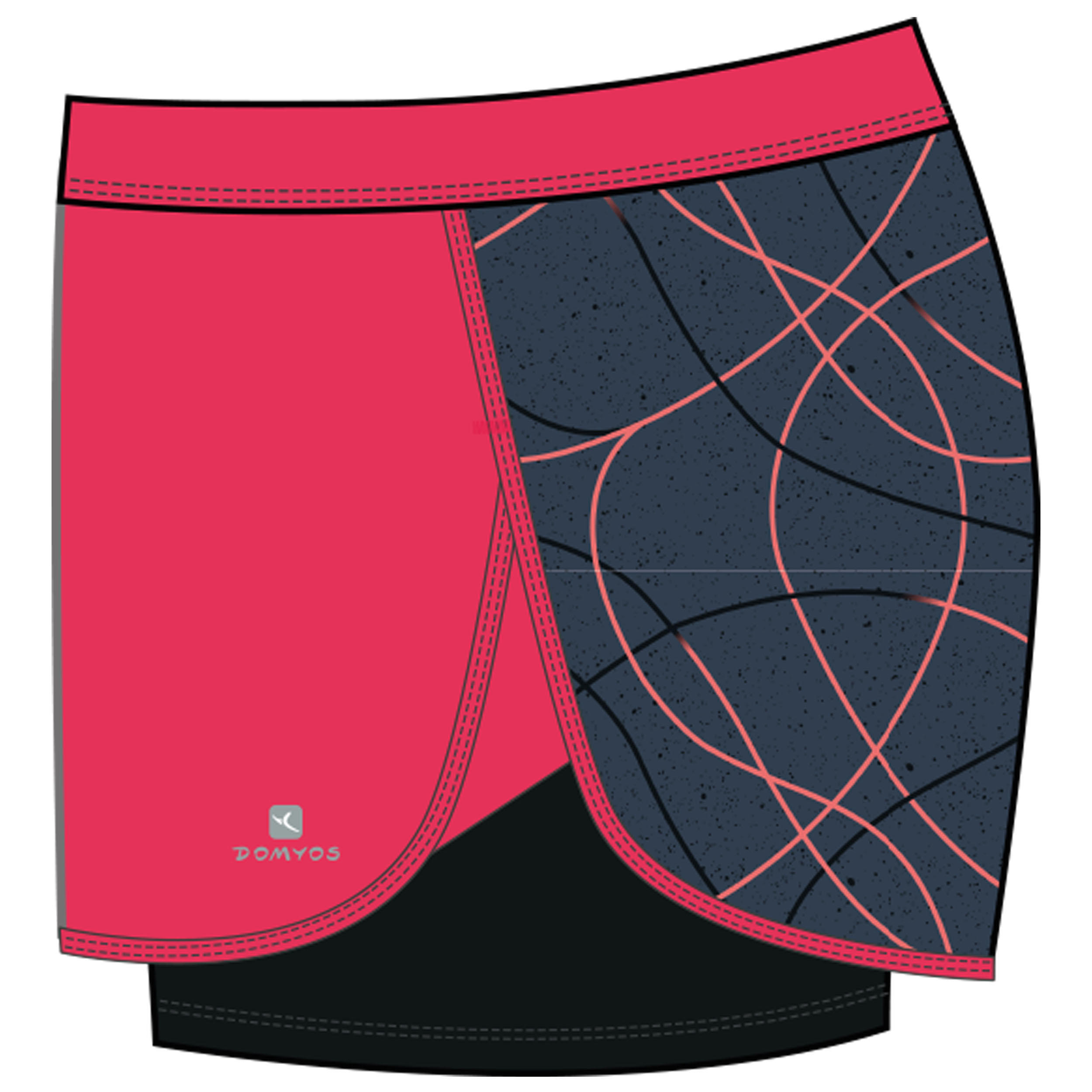 Domyos Ademende Short W900 Meisjes Gym Kinderen domyos kopen in de aanbieding