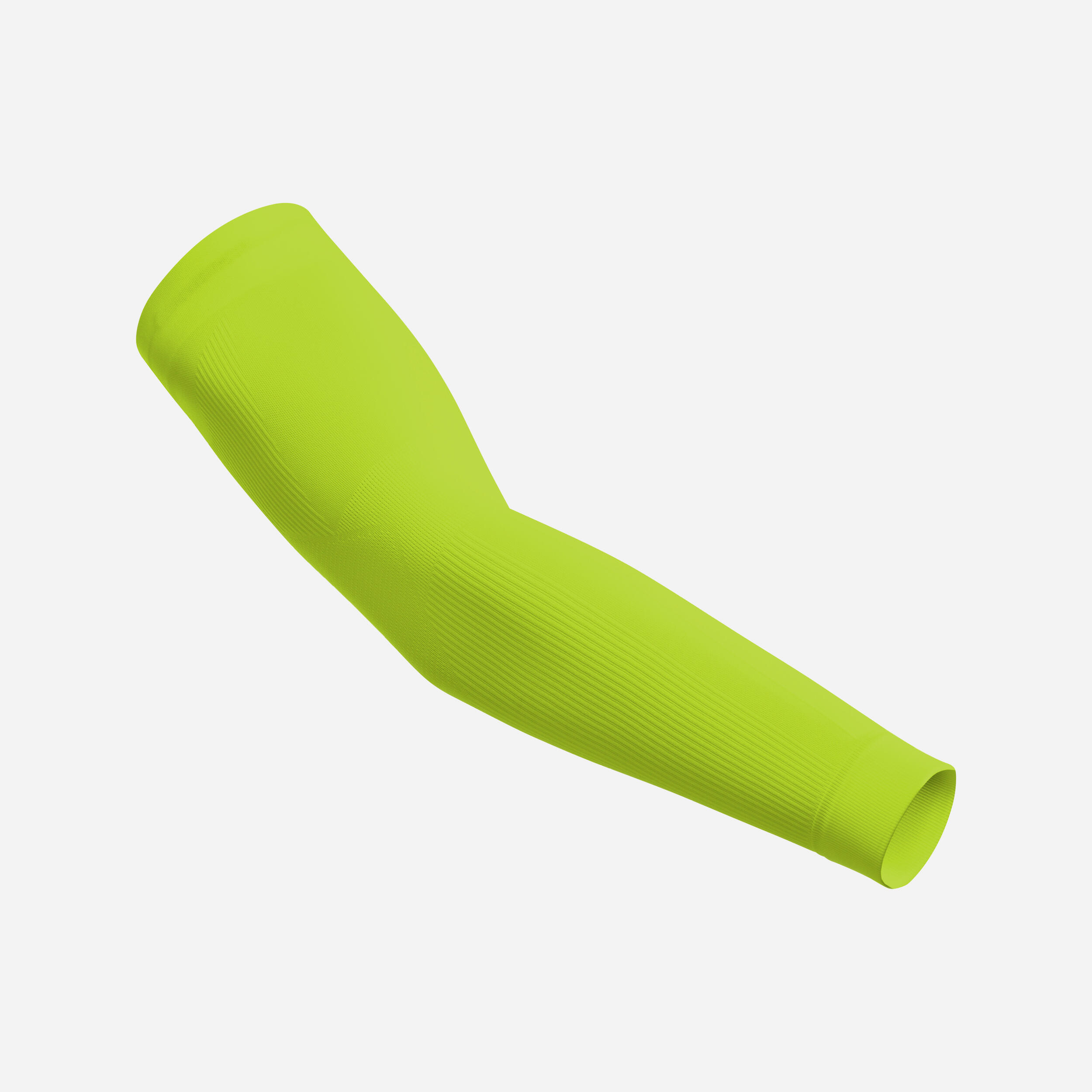 Pre-Formed Cool Weather Arm Warmers - Neon Yellow 1/1