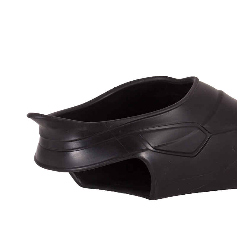 TOPFINS 900 RIGID LONG SWIMMING FINS BLACK RED Decathlon