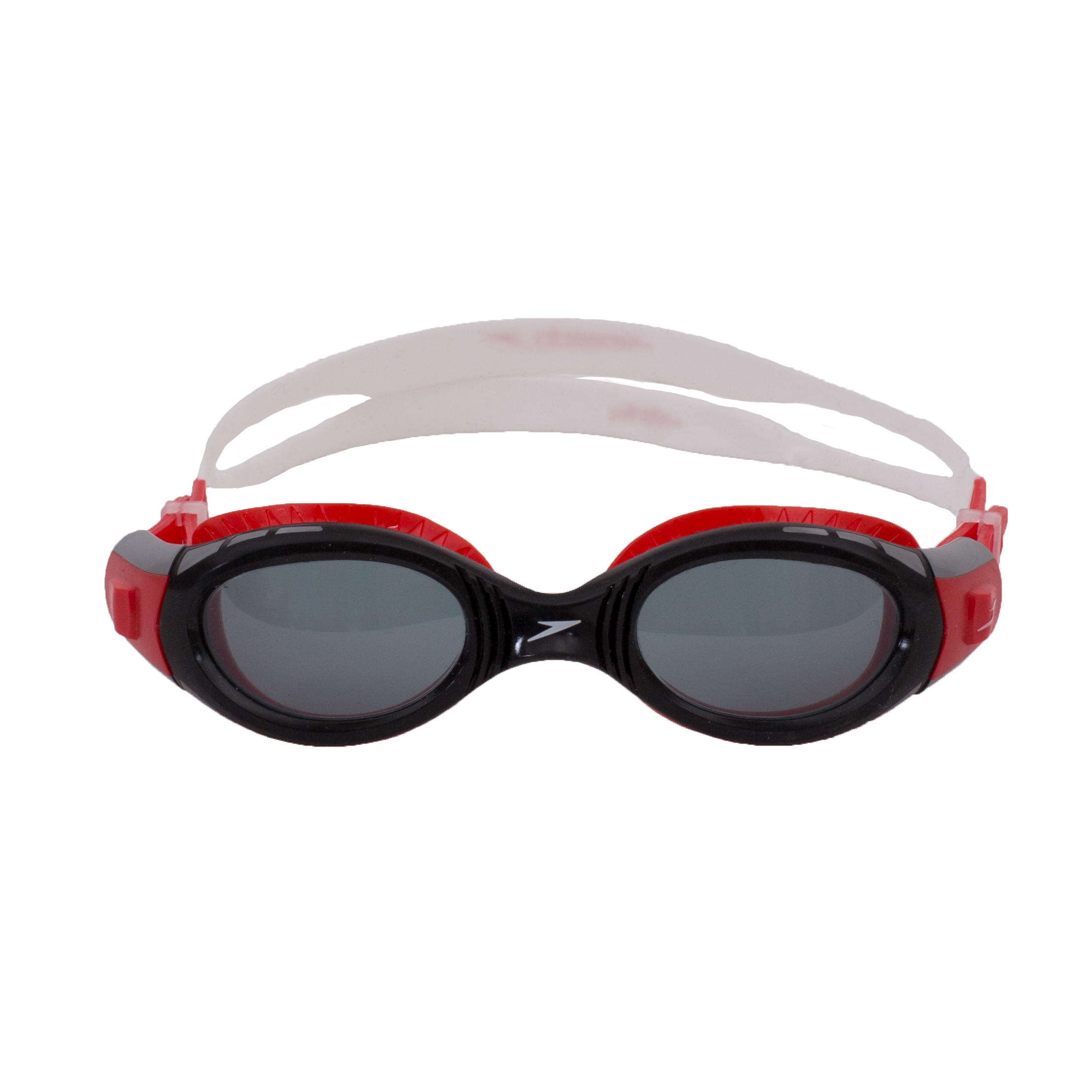 Occhialini nuoto viso piccolo FUTURA BIOFUSE nero-rosso 2/3