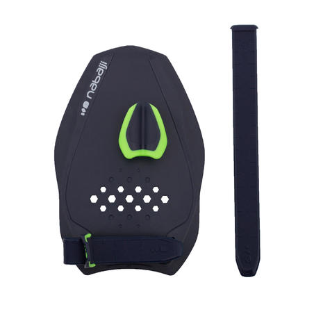 SWIMMING HAND PADDLES QUICK'IN SIZE S - BLUE/GREEN