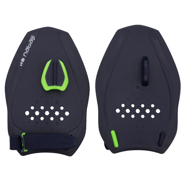 SWIMMING HAND PADDLES QUICK'IN SIZE S BLUE/GREEN