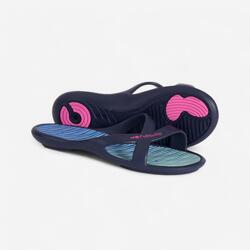 Chanclas Piscina Slap 500 Lay Mujer Azul Verde