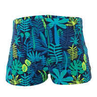 Baby / Kids' Swim Shorts - Blue Jungle Print