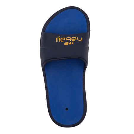 BOYS' POOL SANDALS SLAP 500 - BLUE YELLOW 