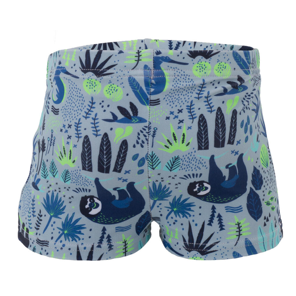 Boxer-Badehose Baby Sloth blau