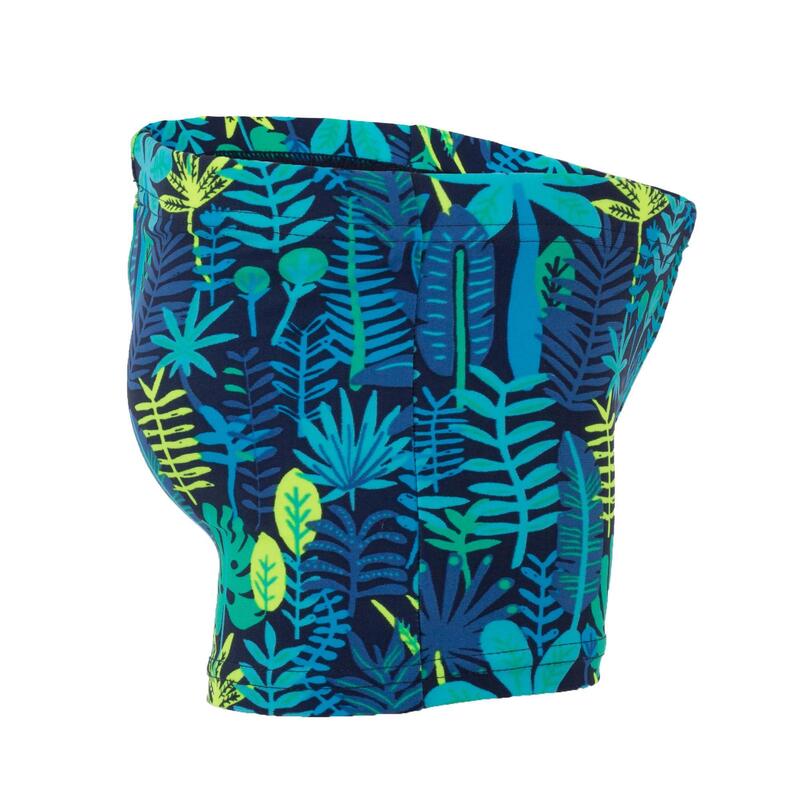 Zwemboxer voor peuters / kleuters blauw jungleprint