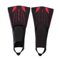 TOPFINS 900 RIGID LONG SWIMMING FINS - BLACK RED