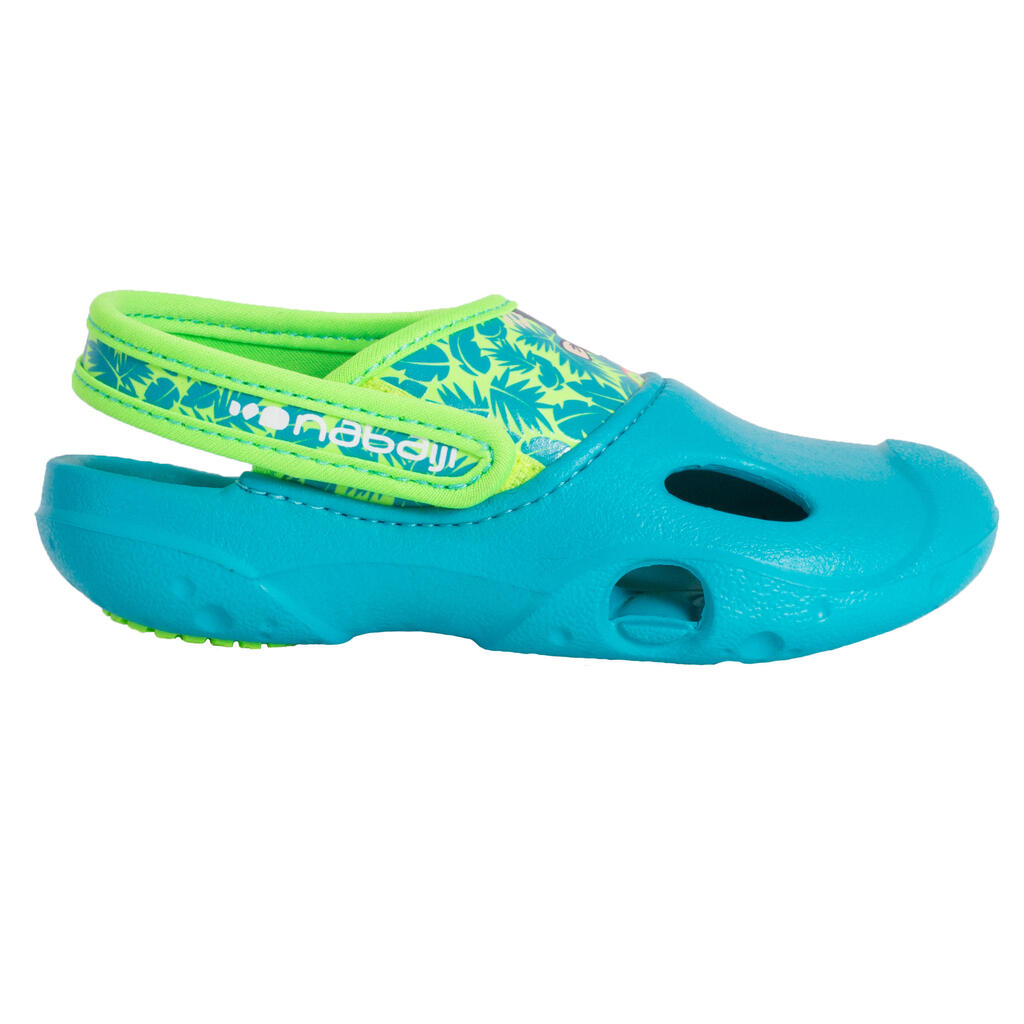 Bade-Clogs Kinder - 500 Tiger blau 