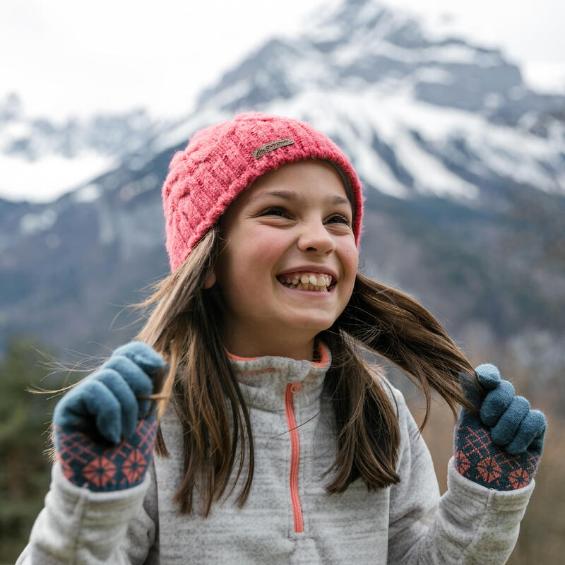 Forro Polar de Niños 7-15 Años Montaña y Senderismo Quechua MH100 Gris