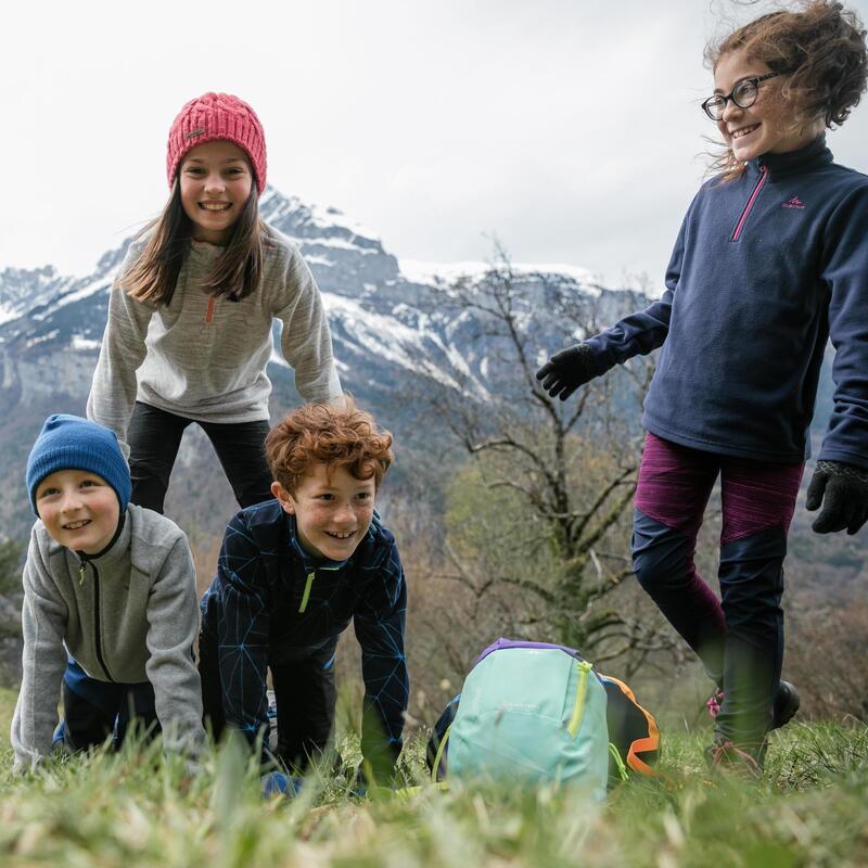 Forro Polar de Niños 7-15 Años Montaña y Senderismo Quechua MH100 Gris