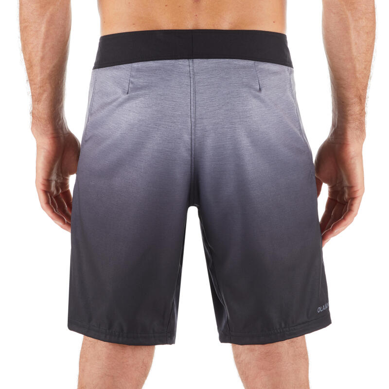 Bañador Hombre Boardshort Estándar Surf 500 Adulto Gradient Grey