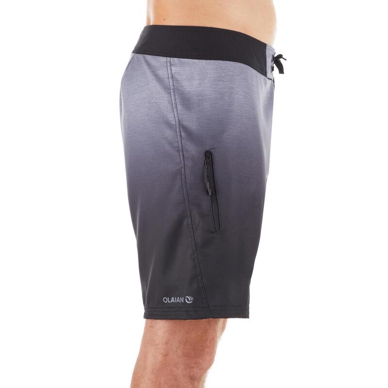 Surf boardshort standard 500 gradient grey