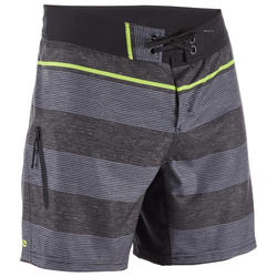 Costume mare uomo 500 LINE NERO corto