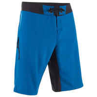 Surfing Long Boardshorts 500 - Plain Blue