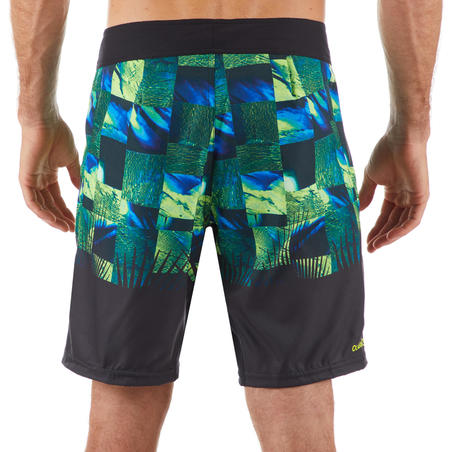 Surf boardshort standard 500 Tropicsquare Green