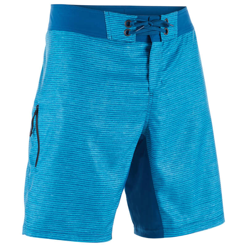 MEN'S INTERMEDIATE BOARDSHORTS Swimming - BS 500S - Heather Blue OLAIAN - Swimwear
