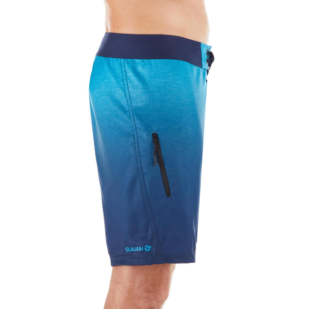 Surf boardshort standard 500 patch kaki