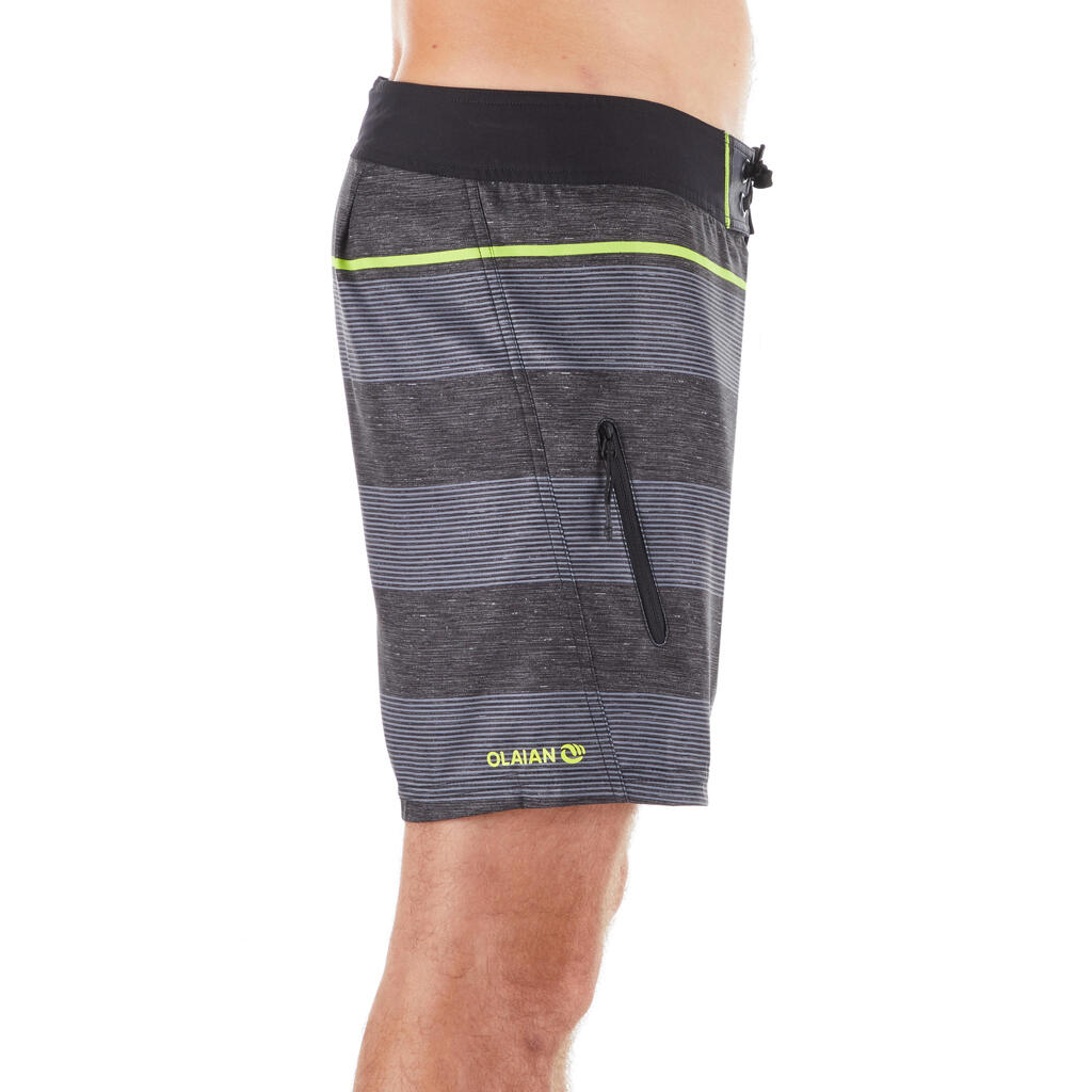 Surfing Short Boardshorts 500 summer grey