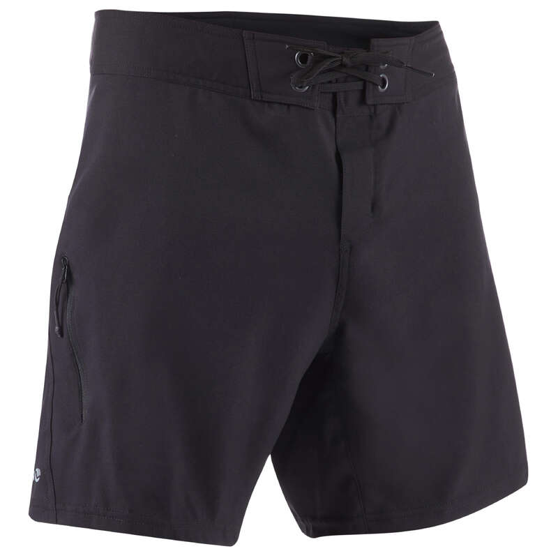 OLAIAN Surfing Short Boardshorts 500 Plain Full Black...