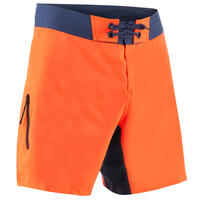 Surfing Short Boardshorts 500 - Plain Neon