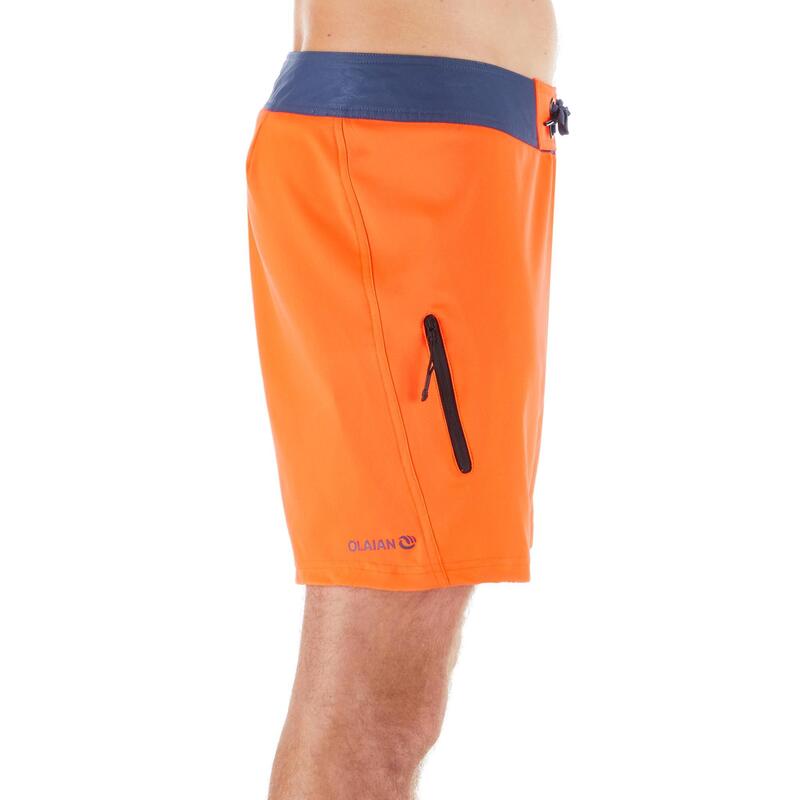 Boardshorts Surfen Herren kurz 500 uni orange